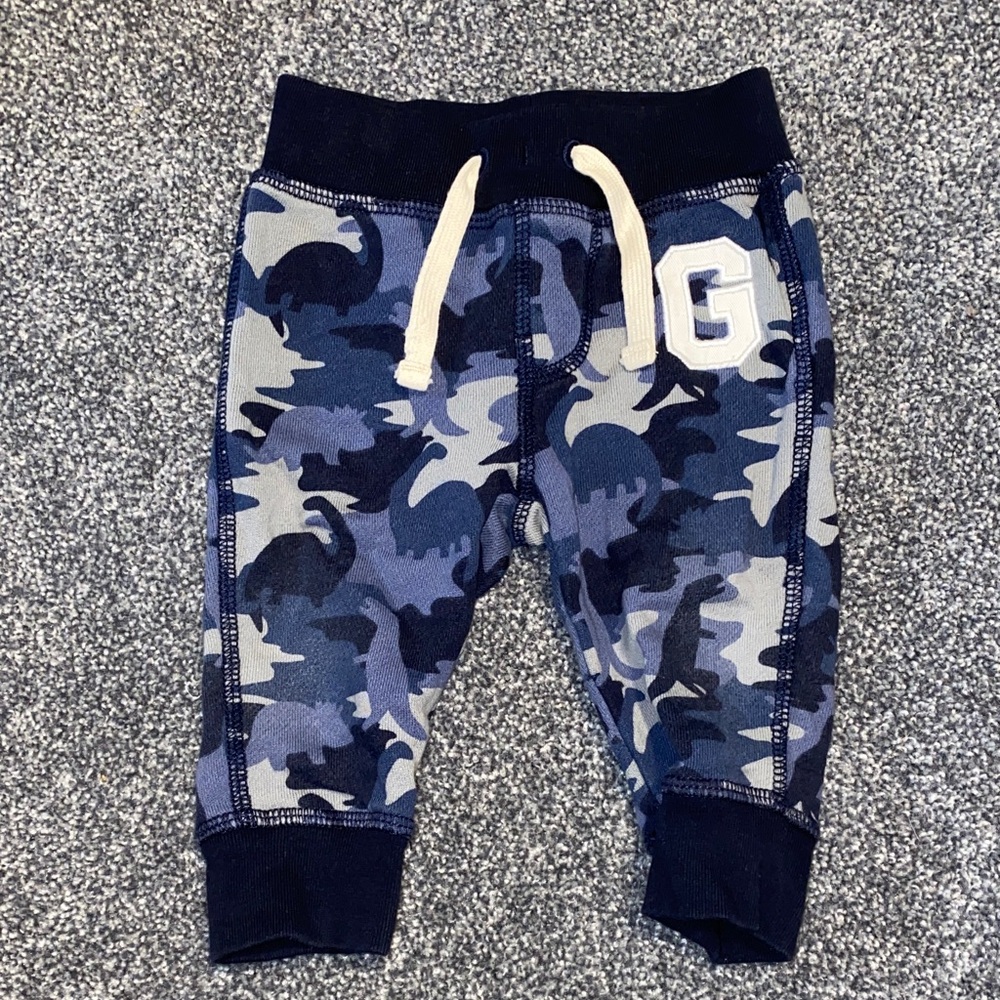 GAP Kids Blue Camouflage Joggers